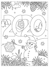 20 stunning adult coloring pages 2020. Kleurplaat 2020 Juf Maike Tips Voor De Ontwikkeling In 2020 Winter Crafts New Year Coloring Pages Winter Crafts For Kids