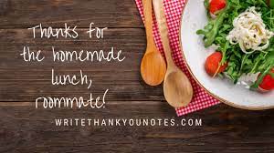 Thank Your Family And Friends For Food