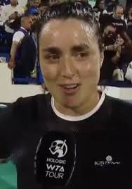 With 2020 Australian Open champ Sofia Kenin.