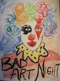 Bad Art Night We Made The Tackiest Art We Possibly Could Then Gave A Prize To The Worst Bad Art Tween Crafts Library Art