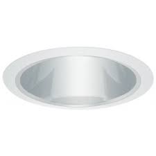 5 Shallow Recessed Lighting Clear Chrome Reflector White Trim