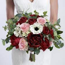 Burgundy and blush garden wedding. Burgundy And Blush