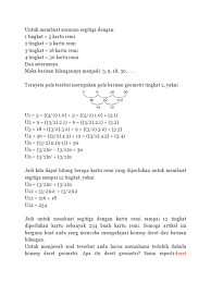 Pola bilangan 2, 6, 12, 20, 30, … adalah salah satu contoh pola bilangan dua tingkat. Cth Soal Pola Bil Dlm Kehidupan