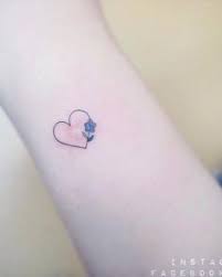 Infinity heart tattoo with color Heart Flower Tattoo Designs Wiki Tattoo