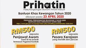 Bantuan khas kewangan 2020 johor. Bantuan Khas Rm500 Dibayar 23 April 2020 Pendidik2u