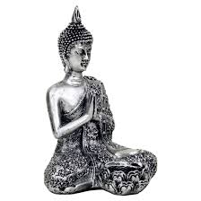 Enjoy free shipping on orders over $35. Silver Thai Buddha Sitting Candleholder Figurine