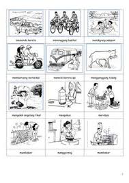 Kata ini menggambarkan tentang apa yang dilakukan, atau apa yang terjadi. Dl