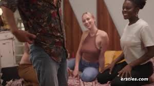 Ersties: One Lucky Man Has Orgy with Sexy Lesbians - XNXX.COM