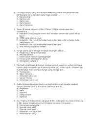 Contoh soal yang kurang baik 15. Soal Essay Tentang Bank Sentral Jawabanku Id