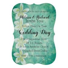 Frangipani Island Wedding Invitations Zazzle Com Island Wedding Invitation Wedding Invitations Island Weddings