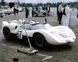Hap Sharp S Chaparral In The Pits Before The Bob Holbert Crash With Images Racing Chaparral Sports Car