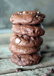 These double chocolate chip cookies are the perfect dessert for chocolate if you end up with too much flour, in these cookies they may not spread very well. Chewy Double Chocolate Chip Cookies With Sea Salt Ambitious Kitchen