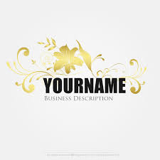 Online Logo Creator Gold Leaf Logo Template Online Logo Creator Leaf Logo Online Logo