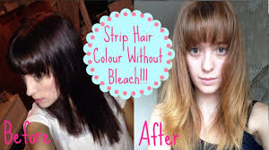 Unlike regular hair dye, which puts color on top of your hair, bleach removes pigment from your strands.1 x research source once the bleaching process is finished, the bleach itself needs to be. How To Remove Colour Without Bleach How I Got From Dark To Light Using Colourb4 No Peroxide Youtube