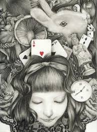 Black Alice In Wonderland Drawing Alice Alice In Wonderland Alice In Wonderland Adventures In Wonderland Wonderland
