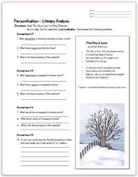 This 10 Question Worksheet Asks Students To Analyze How Personification Is Used Through Teaching Figurative Language Teaching Language Arts Teaching Literature