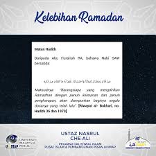 Mengosongkan perut bermakna berpuasa 3. Kuliah Ramadhan Al Mubarak 1441h Pusat Islam Unimap