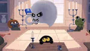 In the end we decided that for a short game against the clock, simple was better. Google Is Celebrating Halloween With An Adorable Ghastly Game Halloween Doodle Google Halloween Google Doodle Halloween
