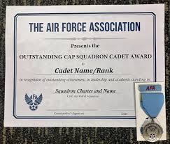 Afas Cap Outstanding Squadron Cadet Recognition Civil Air