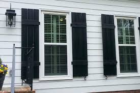 Each shutter is modeled after traditional rough sawn lumber which gives a realistic wood grain. Vinyl Spaced Board N Batten Shutters Shutters