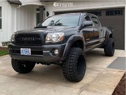 Tuff country's 3″ suspension lift kit is a simple to install kit that gives added fender clearance and allows for use of 32″ oversized tires. 2010 Toyota Tacoma Wheel Offset Super Aggressive 3 5 Suspension Lift 3 1282726 Custom Offsets