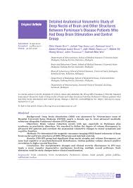 Best express drop off point kubang kerian Pdf Detailed Anatomical Volumetric Study Of Deep Nuclei Of Brain And Other Structures Between Parkinson S Disease Patients Who Had Deep Brain Stimulation And Control Group