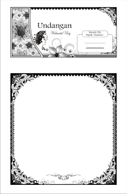 Undangan tahlil bisa diedit, format microsoft word. Bingkai Undangan Walimah Gambaran