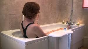 Falls are a major cause of injury and even death for elderly americans, and falls in the bathroom with all the slippery and hard surfaces can be particularly devastating. Molly Bather Bath Lift How To Get In And Out Your Bath At The Touch Of A Button Youtube