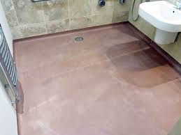 Micro Cement Brown Wet Room Floor Polished Concrete Flooring Flooring Wet Room Flooring