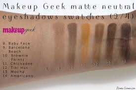 makeup geek matte neutral eyeshadows
