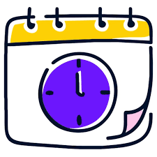 Icono de horario relleno de desplazamiento de dibujos dibujados | Vector  Premium