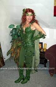 Coolest Poison Ivy Costume With Over 1000 Silk Leaves Poison Ivy Costumes Costumes Halloween Dress