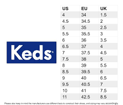 Keds Size Chart Inches Baby Best Picture Of Chart Anyimage Org