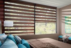 We serve hayward, cable, drummond, spooner, winter and the surrounding areas. Hunter Douglas Created A Warm Retreat With Their Designer Banded Shades In The Mackintosh Fabric In The Safa Zebra Shades Custom Window Coverings Window Shades