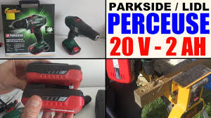 Perceuse Visseuse Parkside Lidl 20v Pabs 20 Li Cordless Drill Youtube