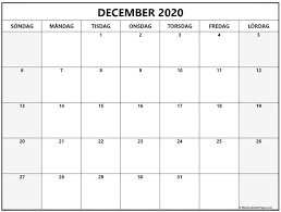 Här är den universella kalendern 32sl för 2021. December 2020 Kalender Svenska Kalender December