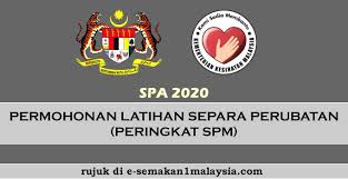 Spa 2020 Permohonan Latihan Separa Perubatan Peringkat Spm