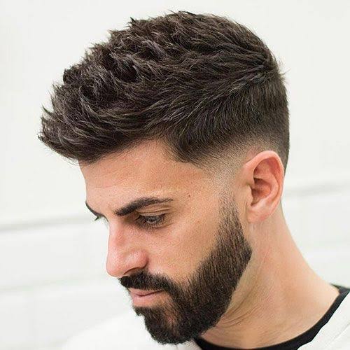 50 Attractive Textured Crop Haircuts For Men | Small hairstyle for men, Spiky low fade haircut, Fade medio