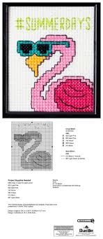 Summer Fun Flamingo Mini Stitchable Cross Stitch