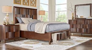 Baybrook Chestnut 5 Pc Queen Panel Bedroom With Storage From Furniture King Bedroom Sets Bedroom Sets Queen King Size Bedroom Furniture Sets