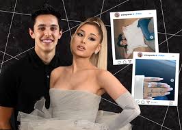Ariana grande has announced she is engaged in a series of photos of her and her fiance and her engagement ring. Ariana Grande Engaged To Agent Dalton Gomez