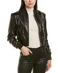 Michael Kors Collection Leather Bomber Jacket Gilt Leather Bomber Jacket Women Leather Bomber Jacket Bomber Jacket Women