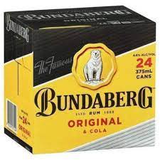 Bundaberg Rum And Cola Cans 375ml Cube X 24 Hellodrinks Hello Drinks