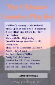 150 Country Songs You Need To Add To Your Playlist G And L Blog Country Playlist Country Music Playlist Country Love Songs