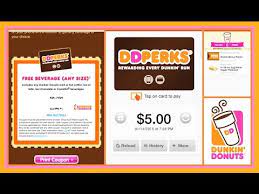 To purchase a new gift card: Free Dunkin Donuts Coffee 5 Gift Card Easy How To The Dd App Youtube