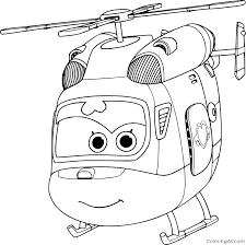 Descendants 2 coloring pages dizzy. Helicopter Dizzy From Super Wings Coloring Page Coloringall