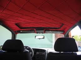 Red Diamond Creases Custom Car Interior Automotive Upholstery Car Upholstery