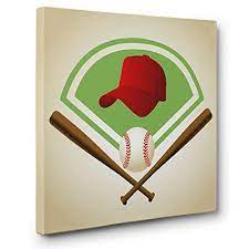 First, i resawed my piece of 1.75″ thick walnut down to 1.25″ thick. Amazon Com Baseball Bats And Cap Canvas Wall Art Home Decor Handmade