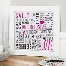 30 unique birthday gifts for her, no matter her age. 30th Birthday Gifts For Her Personalized Wall Art Pictures