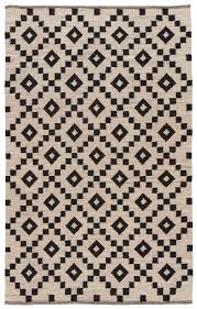 Black And White Wool Rug Shilah Rug Ebony Jaipur Rugs Wool Area Rugs Traditional Rugs